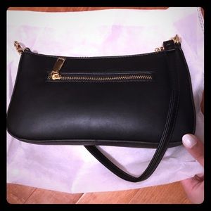 Black Baguette Bag